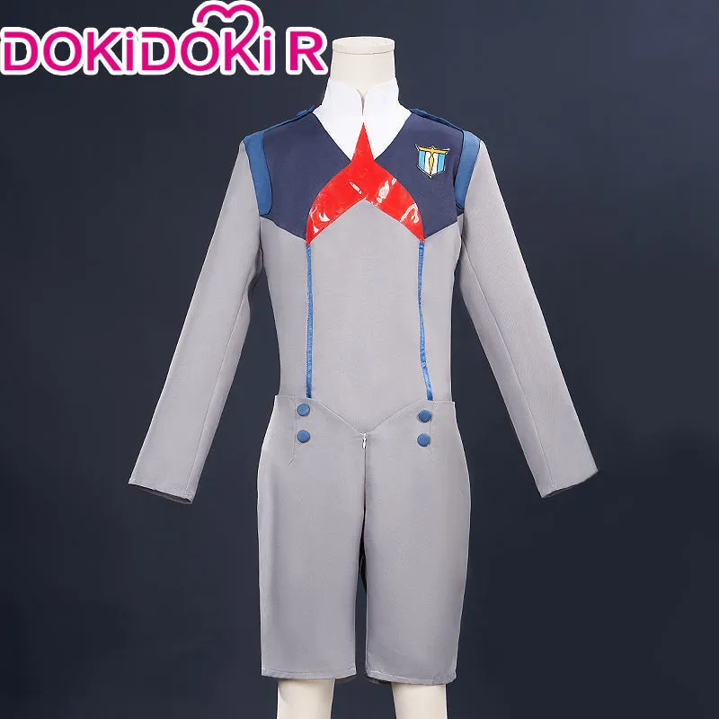 DokiDoki-R Anime Cosplay School Uniform Grey Red
