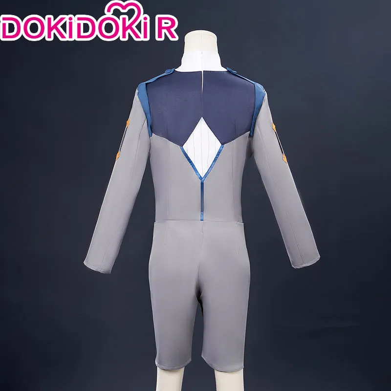DokiDoki-R Anime Cosplay School Uniform Grey Red