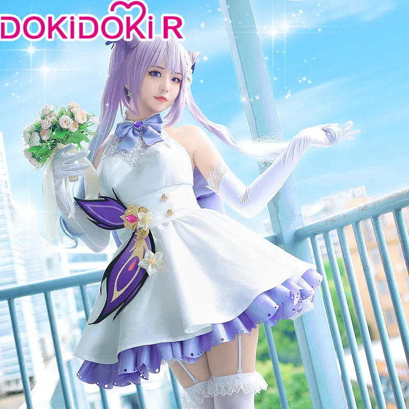 DokiDoki-R Game Genshin Impact Cosplay Keqing Wedding Dress