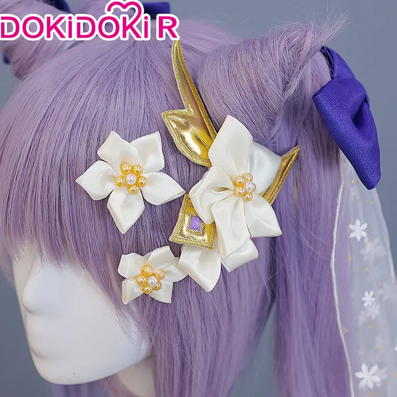 DokiDoki-R Game Genshin Impact Cosplay Keqing Wedding Dress