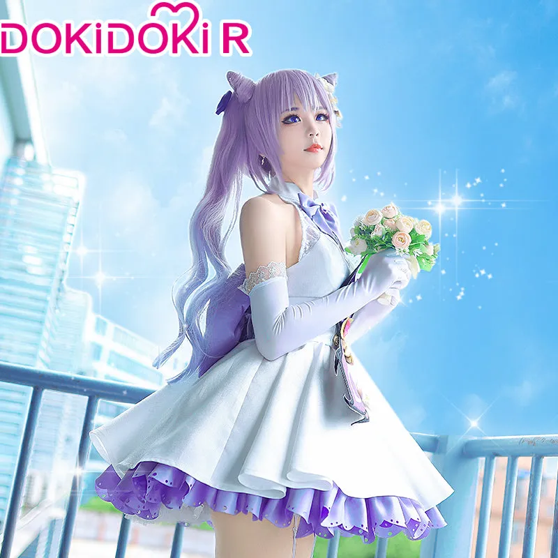 DokiDoki-R Game Genshin Impact Cosplay Keqing Wedding Dress