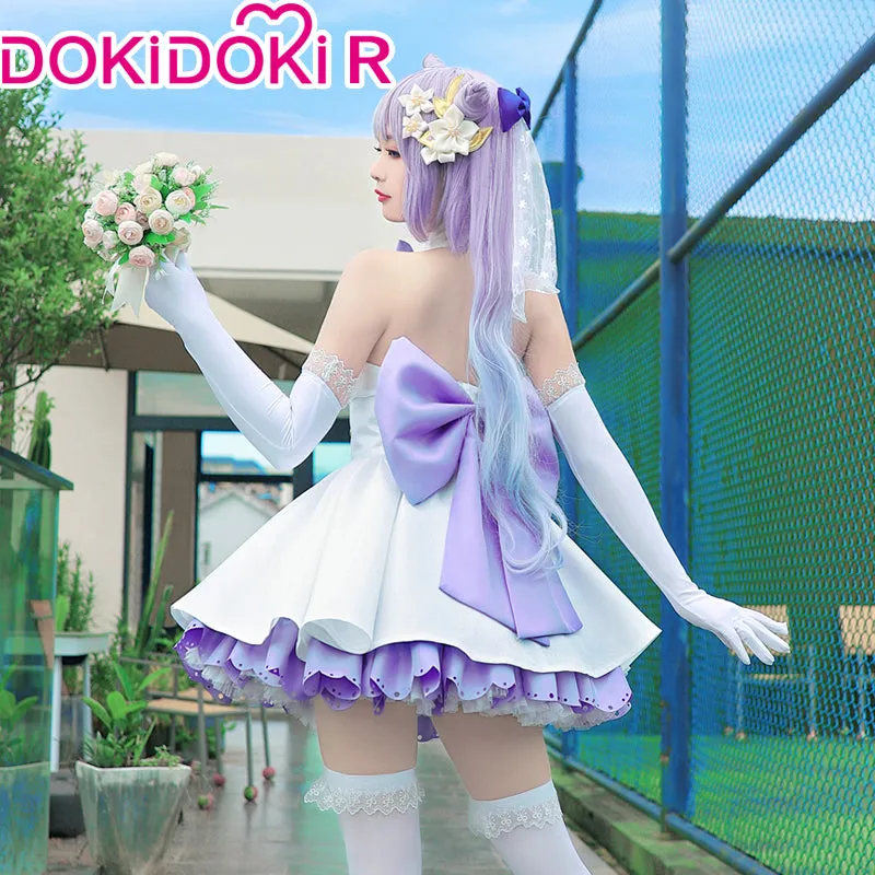 DokiDoki-R Game Genshin Impact Cosplay Keqing Wedding Dress