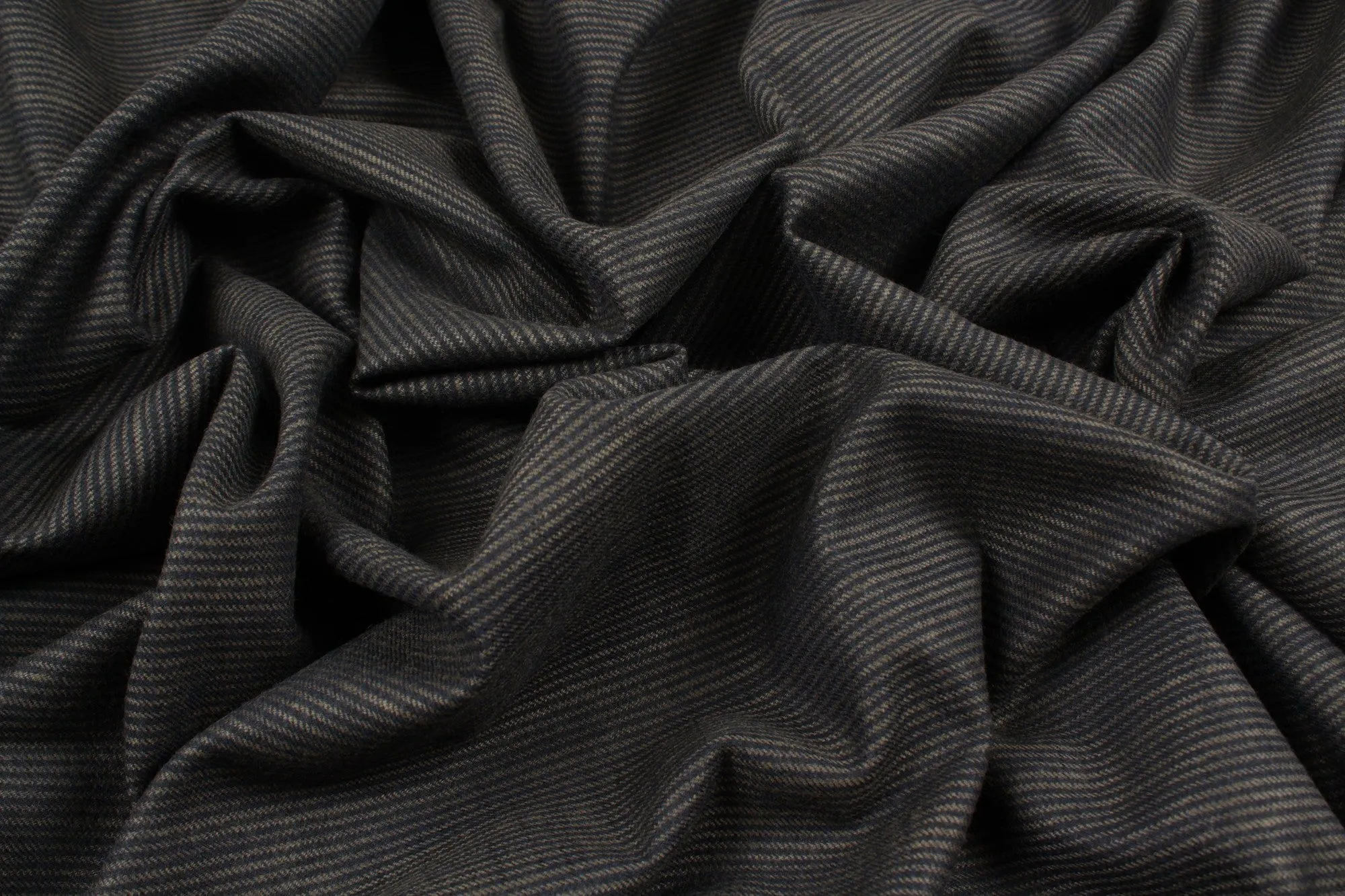 Ecovero Viscose Blend with Recycled Polyester Brushed Stripes