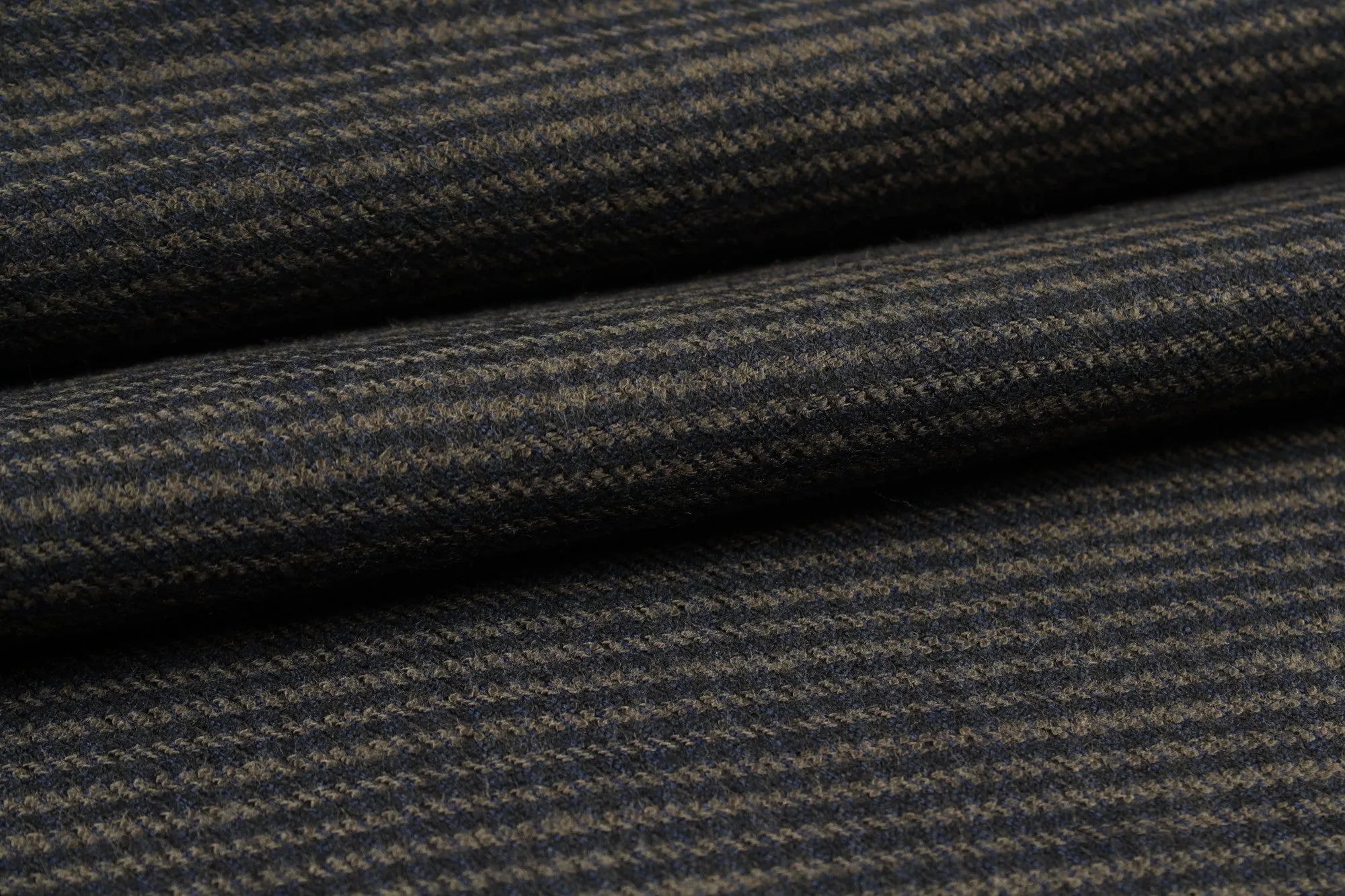 Ecovero Viscose Blend with Recycled Polyester Brushed Stripes