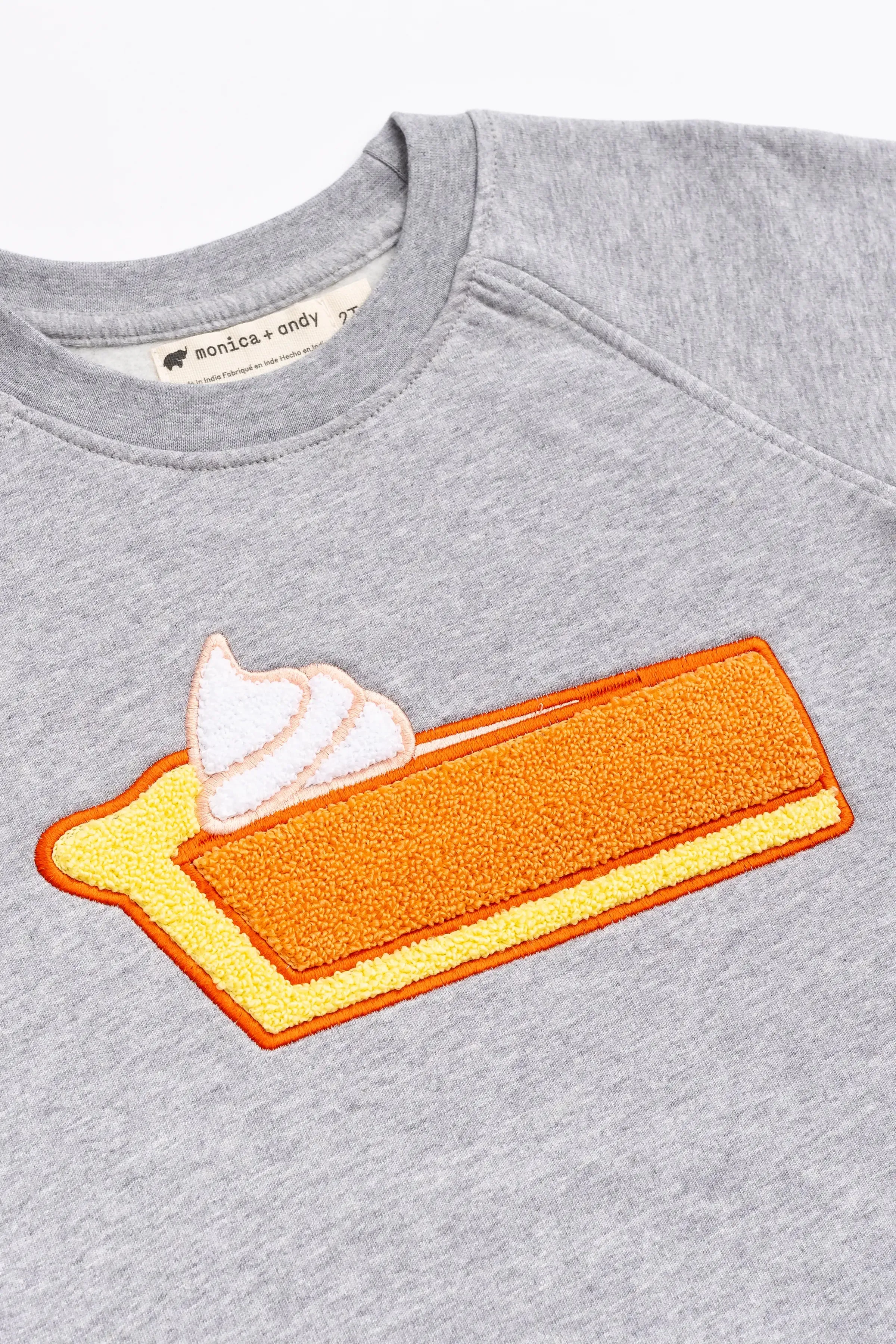 Embroidered Crewneck Sweatshirt_Pie for Dinner