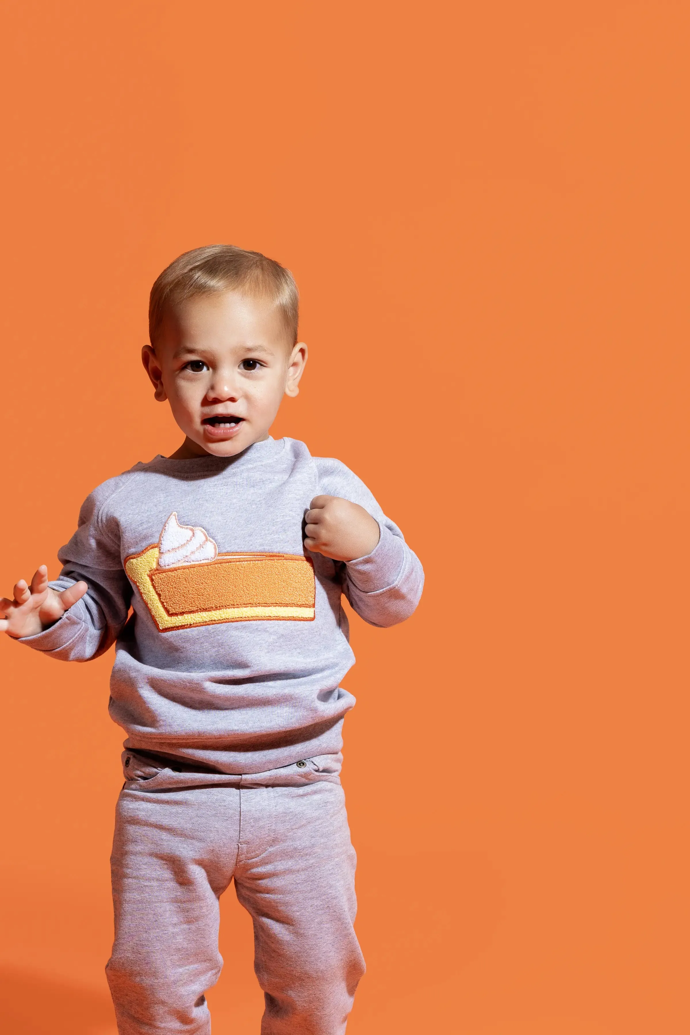 Embroidered Crewneck Sweatshirt_Pie for Dinner