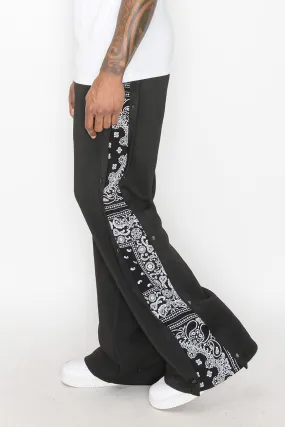 FL92 Flared Bandana Fleece Pants