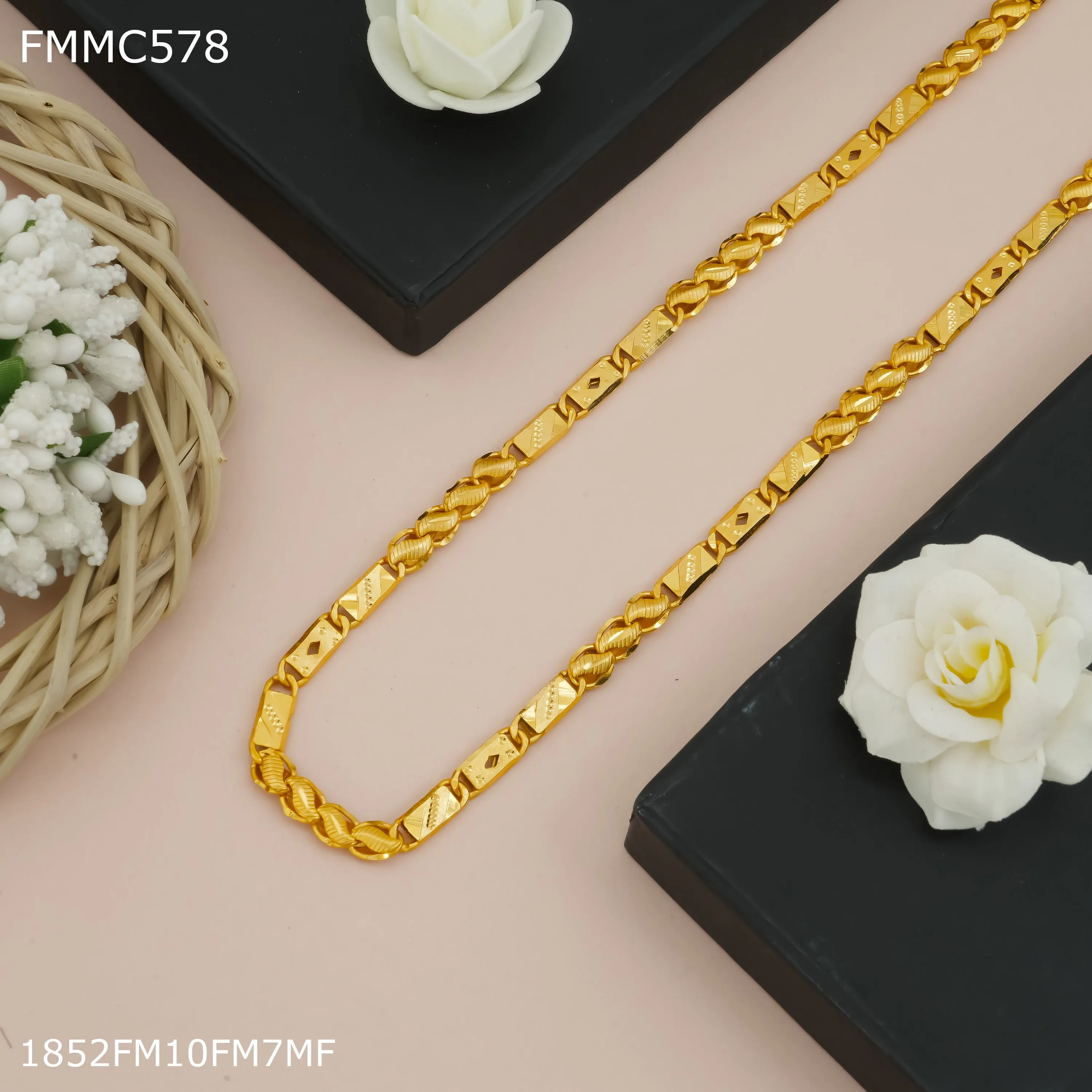 Freemen diamond cut kohli nawabi Chain for Man - FMMC578