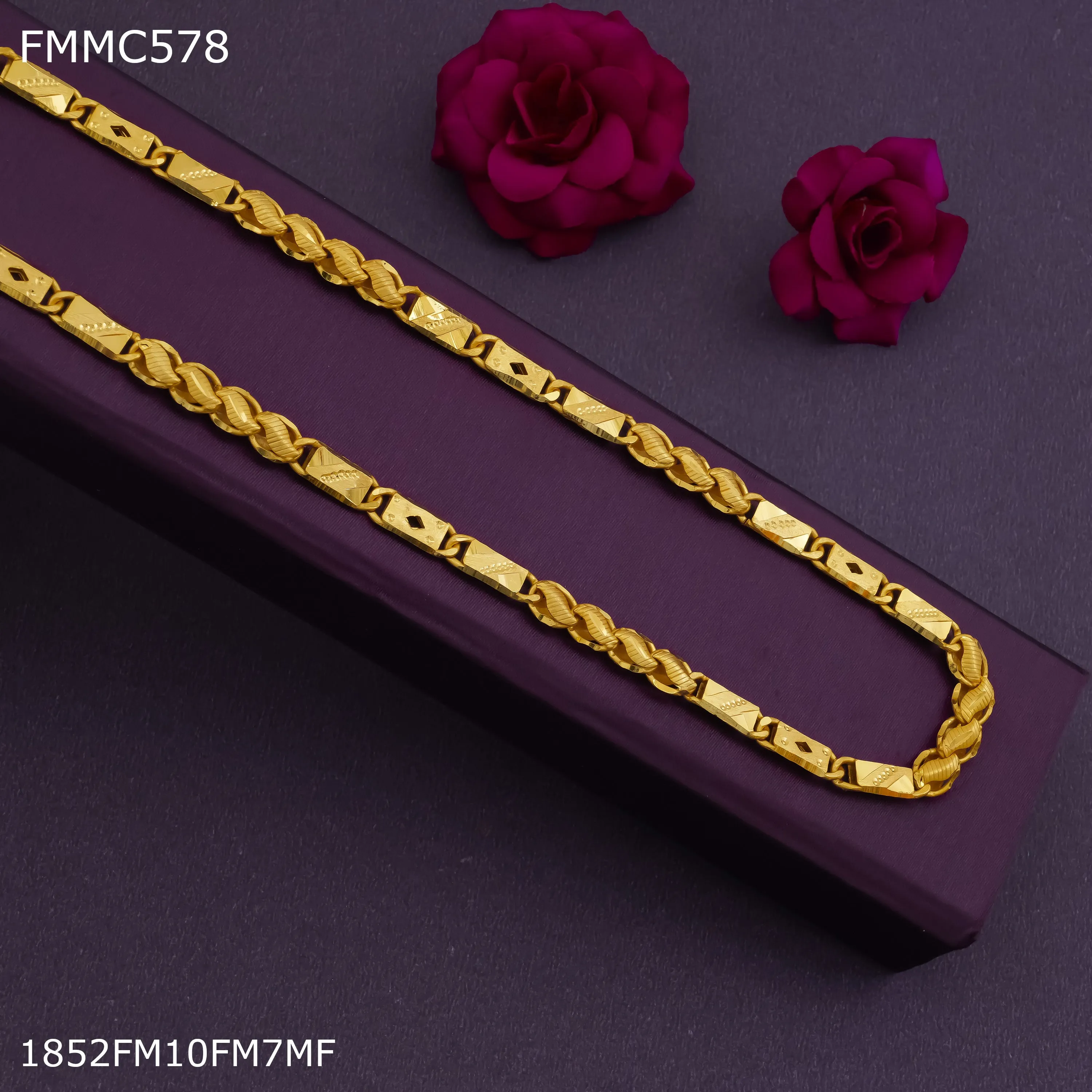 Freemen diamond cut kohli nawabi Chain for Man - FMMC578