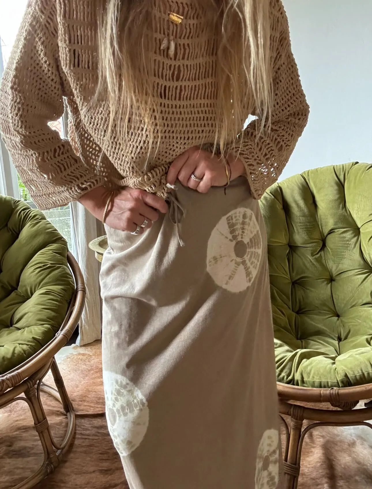 GOLDEN LIGHT SKIRT - TAUPE