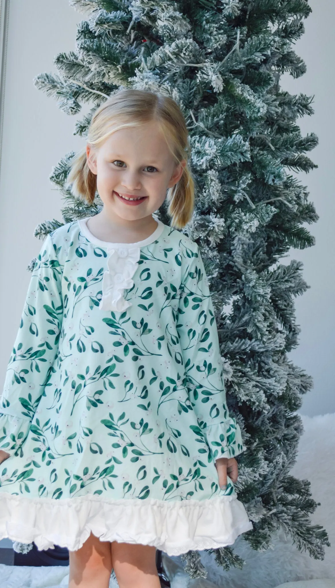 Gown with Bloomers - Mistletoe