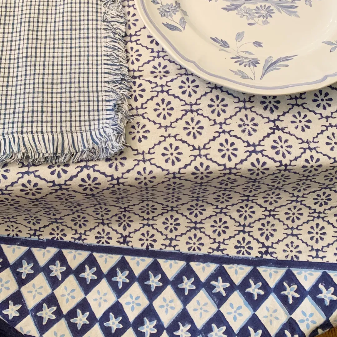 Hand Blockprint Tablecloths