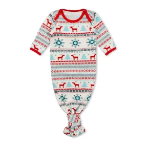 Holiday Reindeer Blue Gown