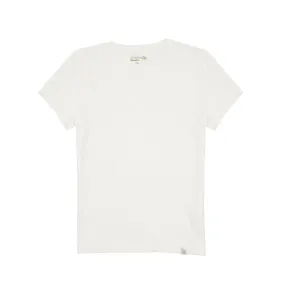 Merz b Schwanen Women's V-neck T-shirt in White