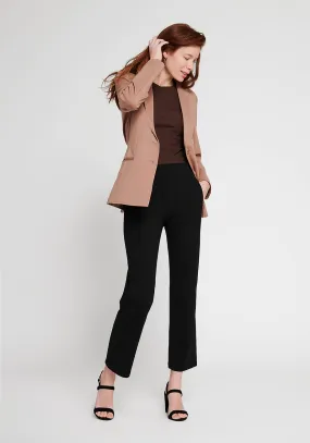Monroe Crop Trouser | Straight (Black)