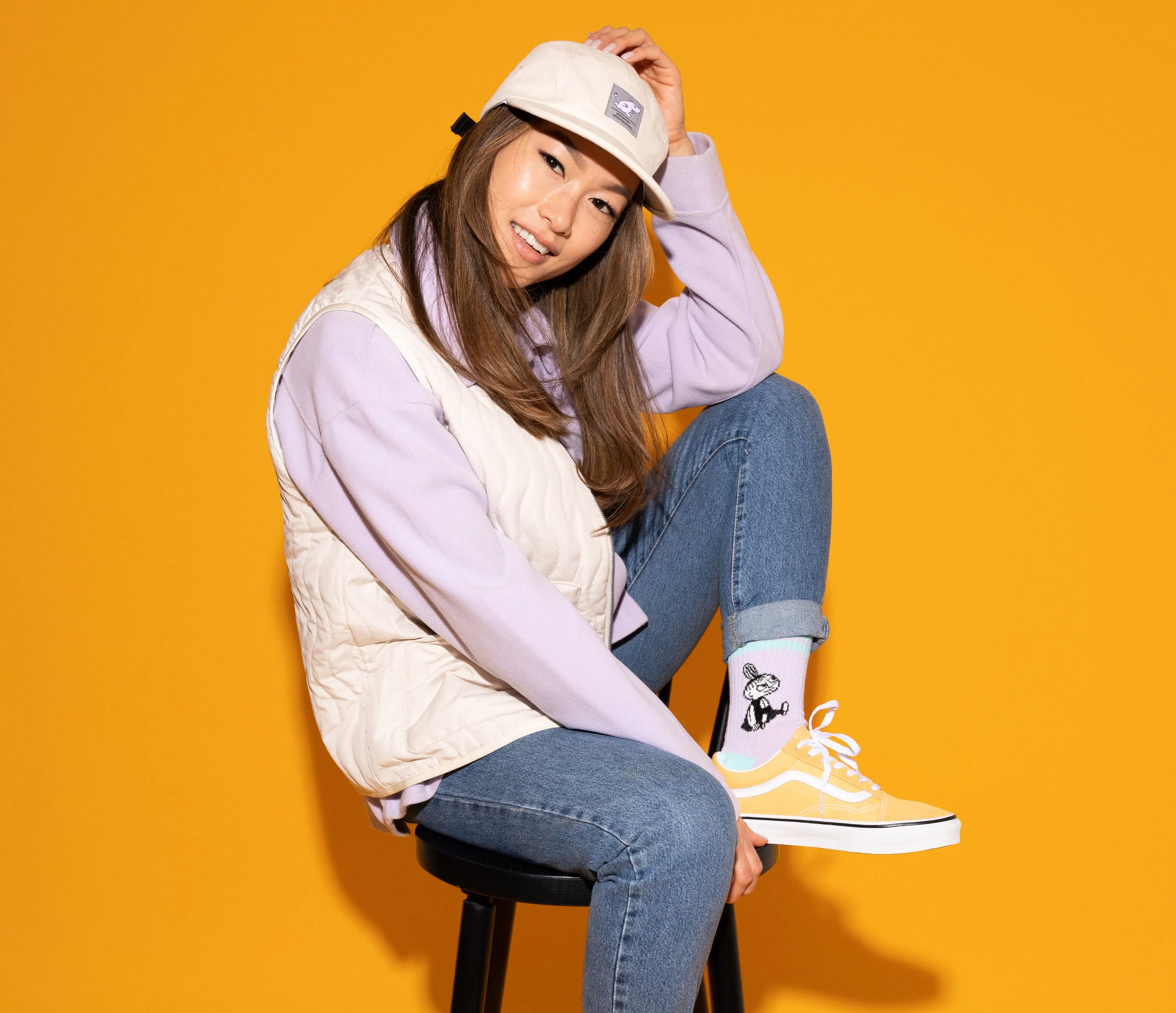 Moomintroll Five Panel Cap - Off-white