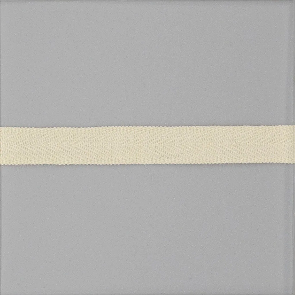Off-White Worsted Wool Twill Tape - $3.75 yd. - $5.25 yd.