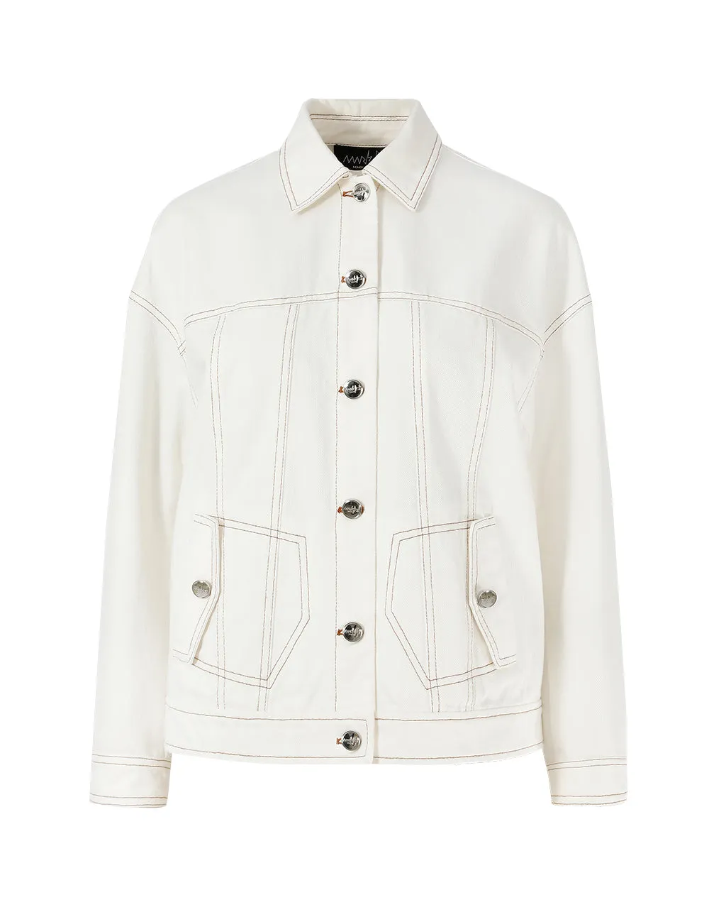 Oversize Hand-Painting Washed Denim Jacket