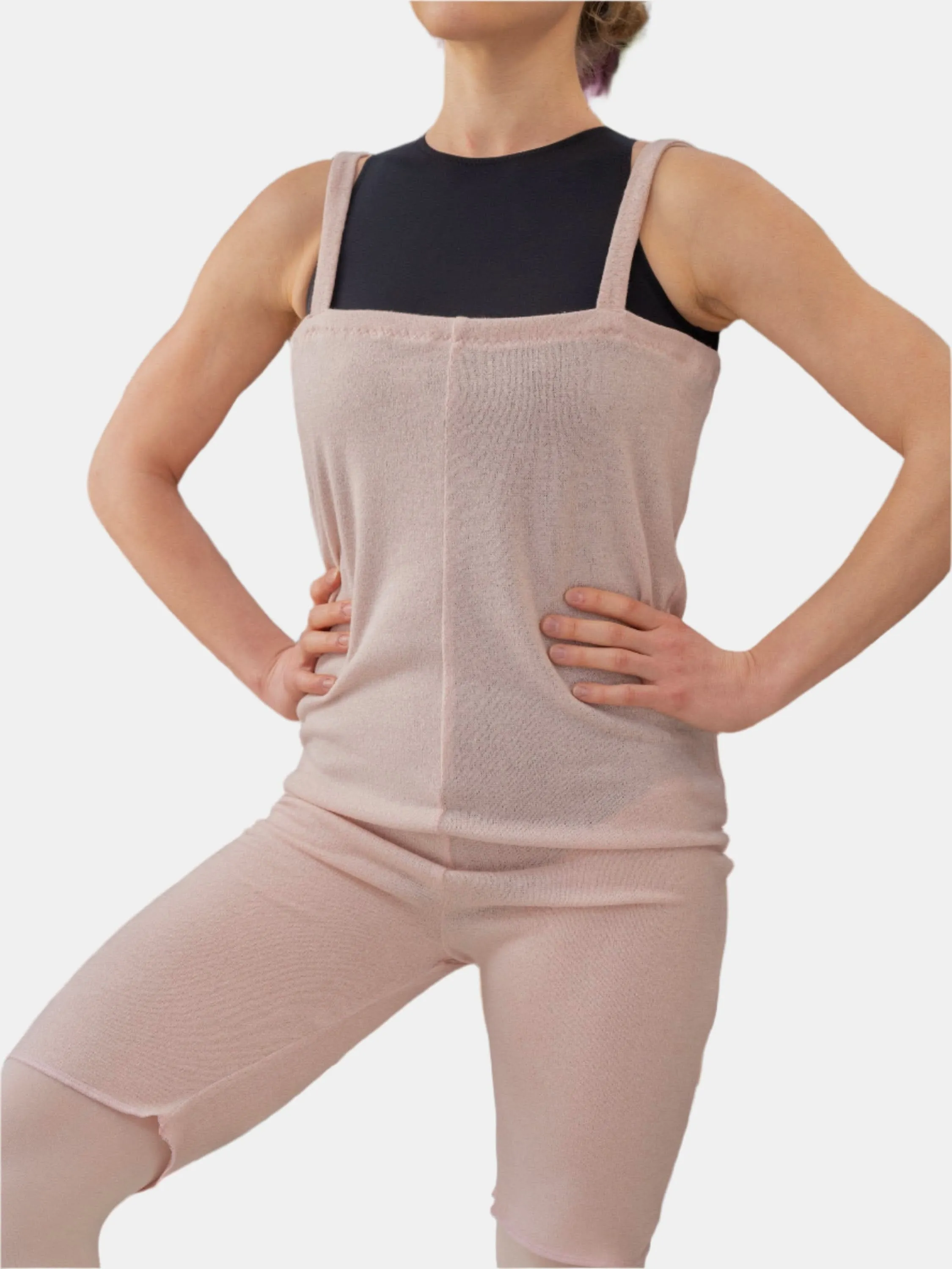 Pink Warm-up Dance Romper MP925