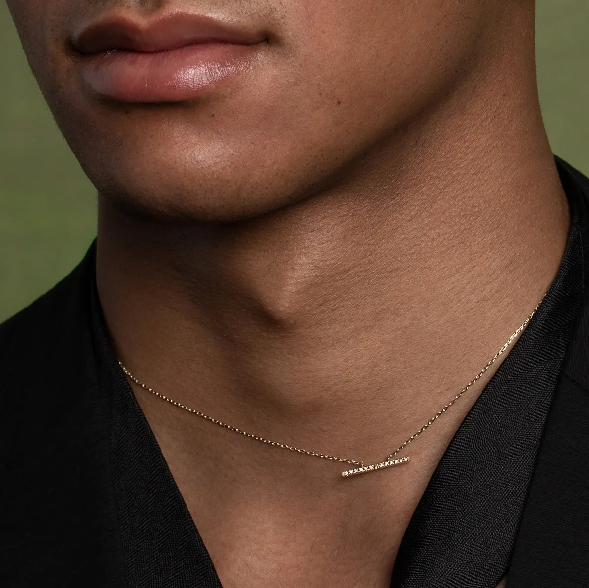 "Trapeze" Diamond Necklace Medium size