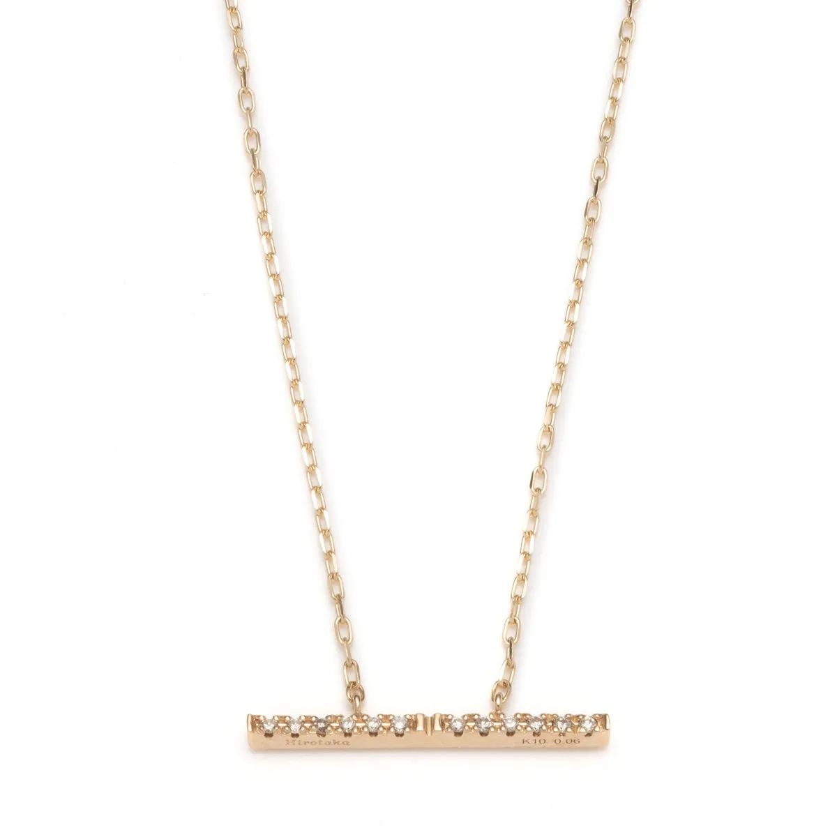 "Trapeze" Diamond Necklace Medium size