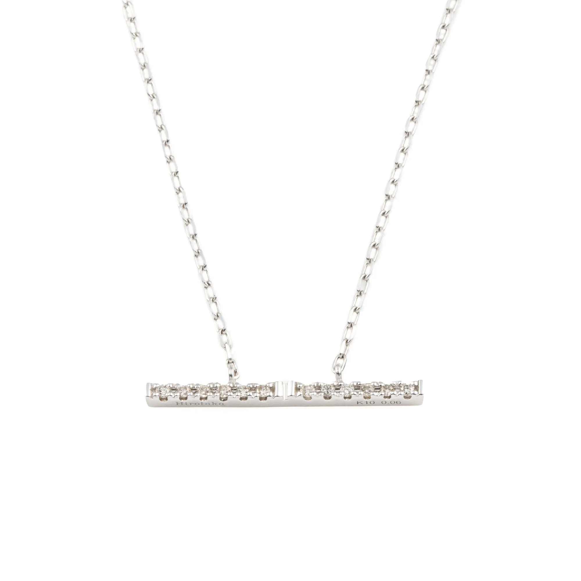 "Trapeze" Diamond Necklace Medium size