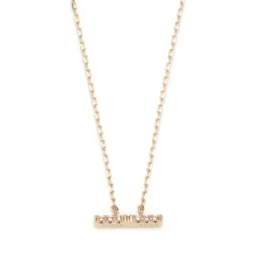 "Trapeze" Diamond Necklace Small size