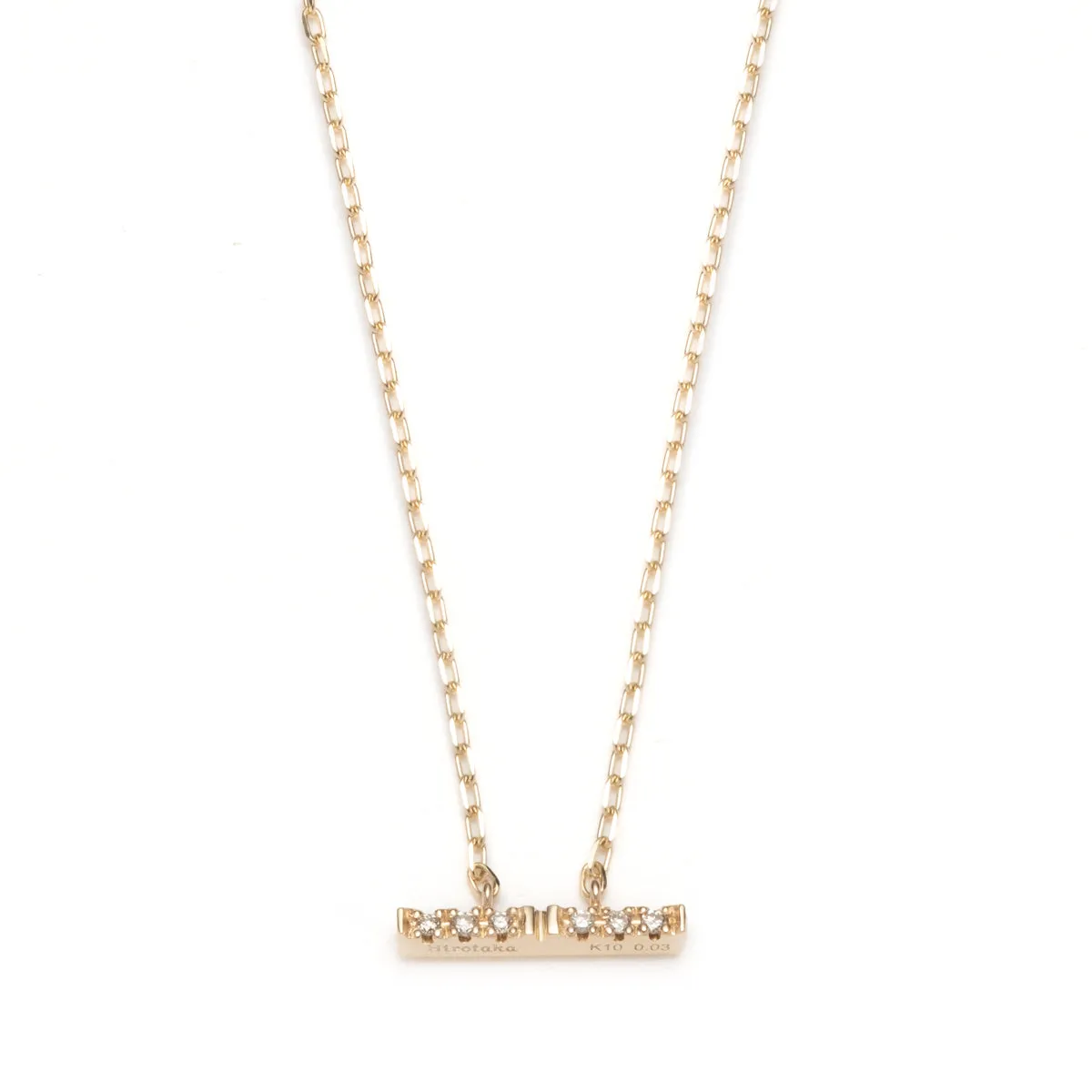 "Trapeze" Diamond Necklace Small size
