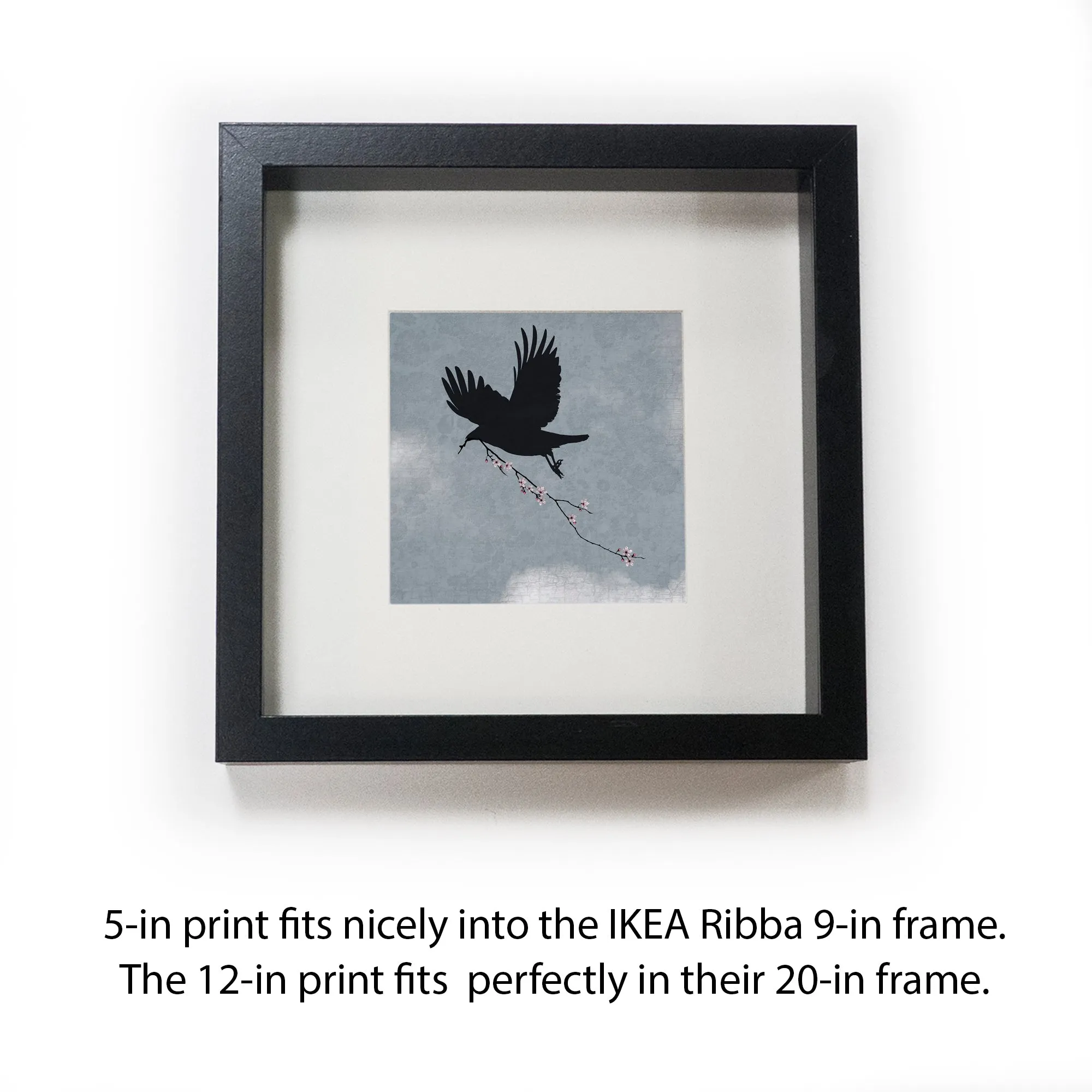 SKY MESSENGER - Fine Art Print, Blue Crow Series