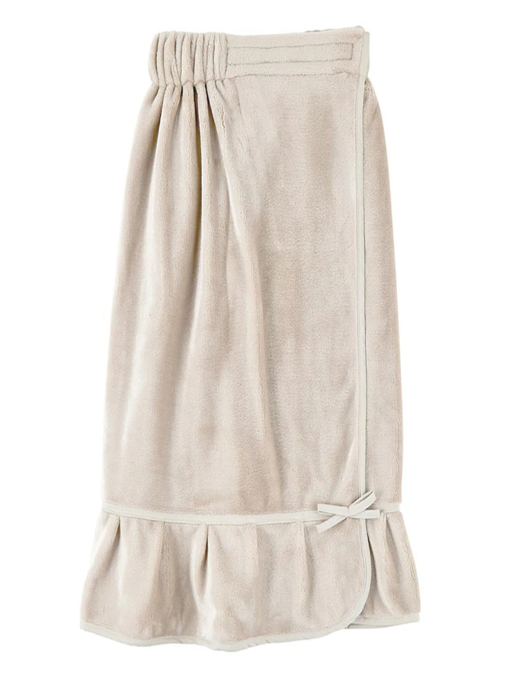 Spa Wrap With Ruffle - Flax