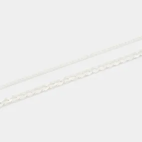 Stack Cuban Chains in Silver for her
