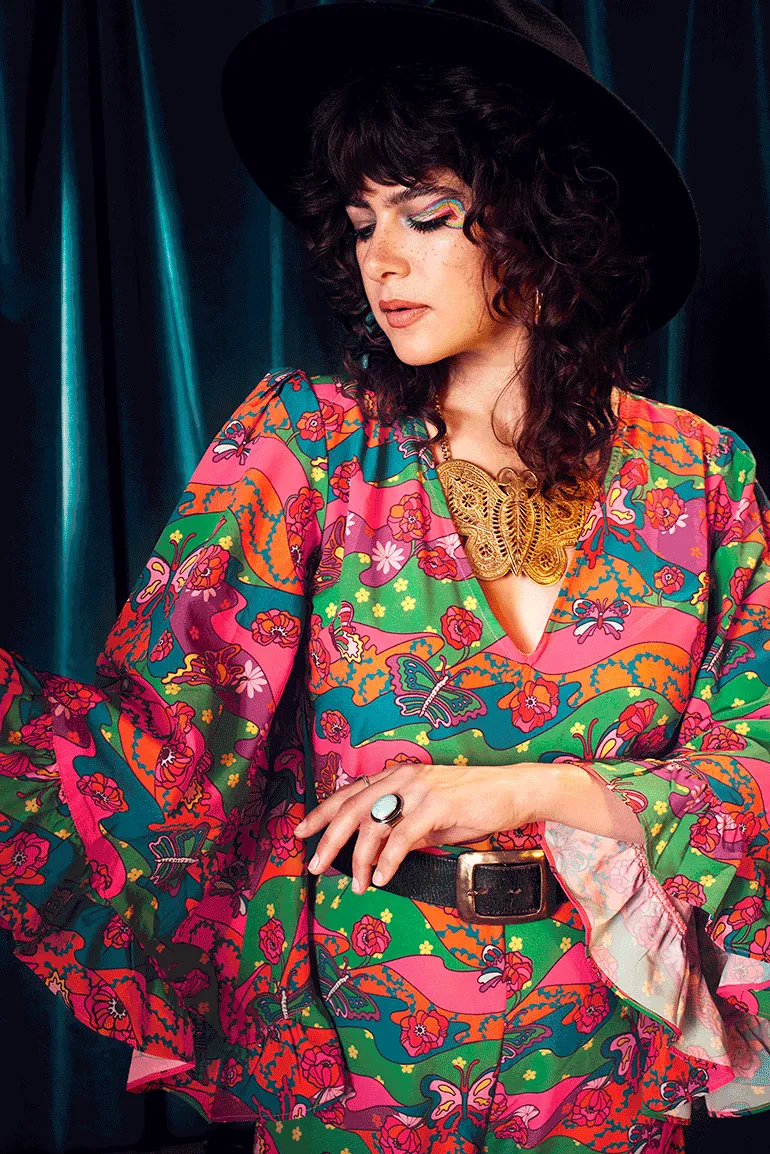 Sweet Angel Psychedelic Butterfly Jumpsuit - SSA548 - UK10