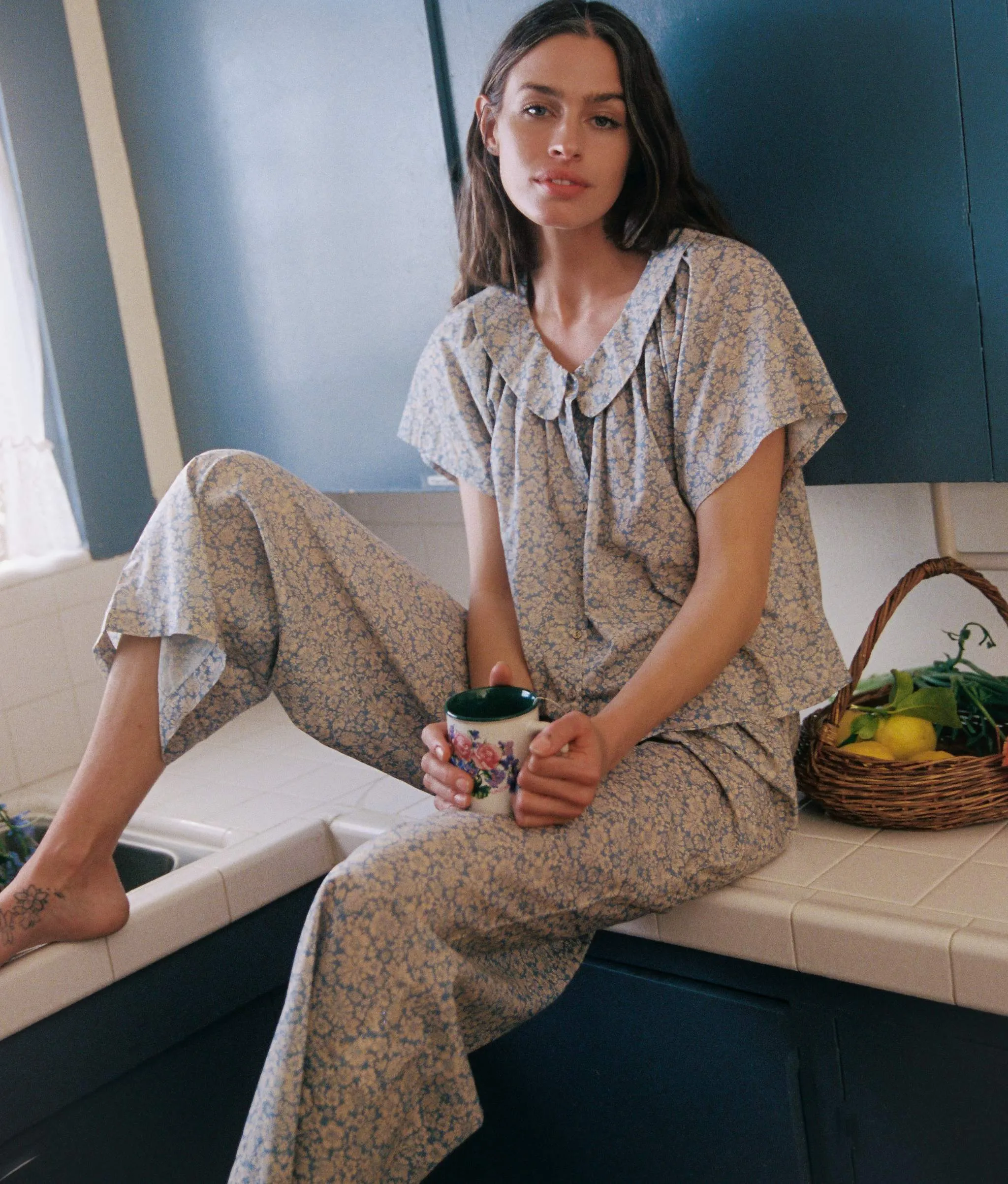 The Ojai PJ Set | Daisy Blue
