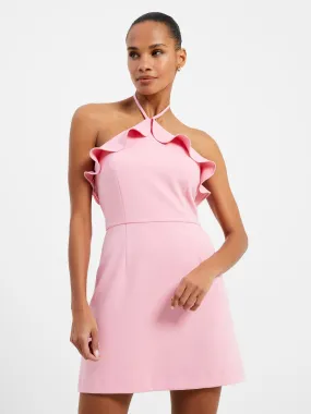 Whisper Ruth Ruffle Halter Neck Dress
